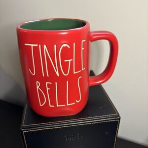 Rae Dunn Artisan Collection Red Jingle Bells Mug